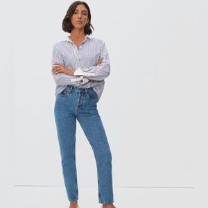 The ’90s Cheeky® Jean size 32 ankle length dark denim wash.